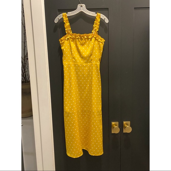 BRAND NEW SHOPBOP yellow polka dot dress - Picture 6 of 6